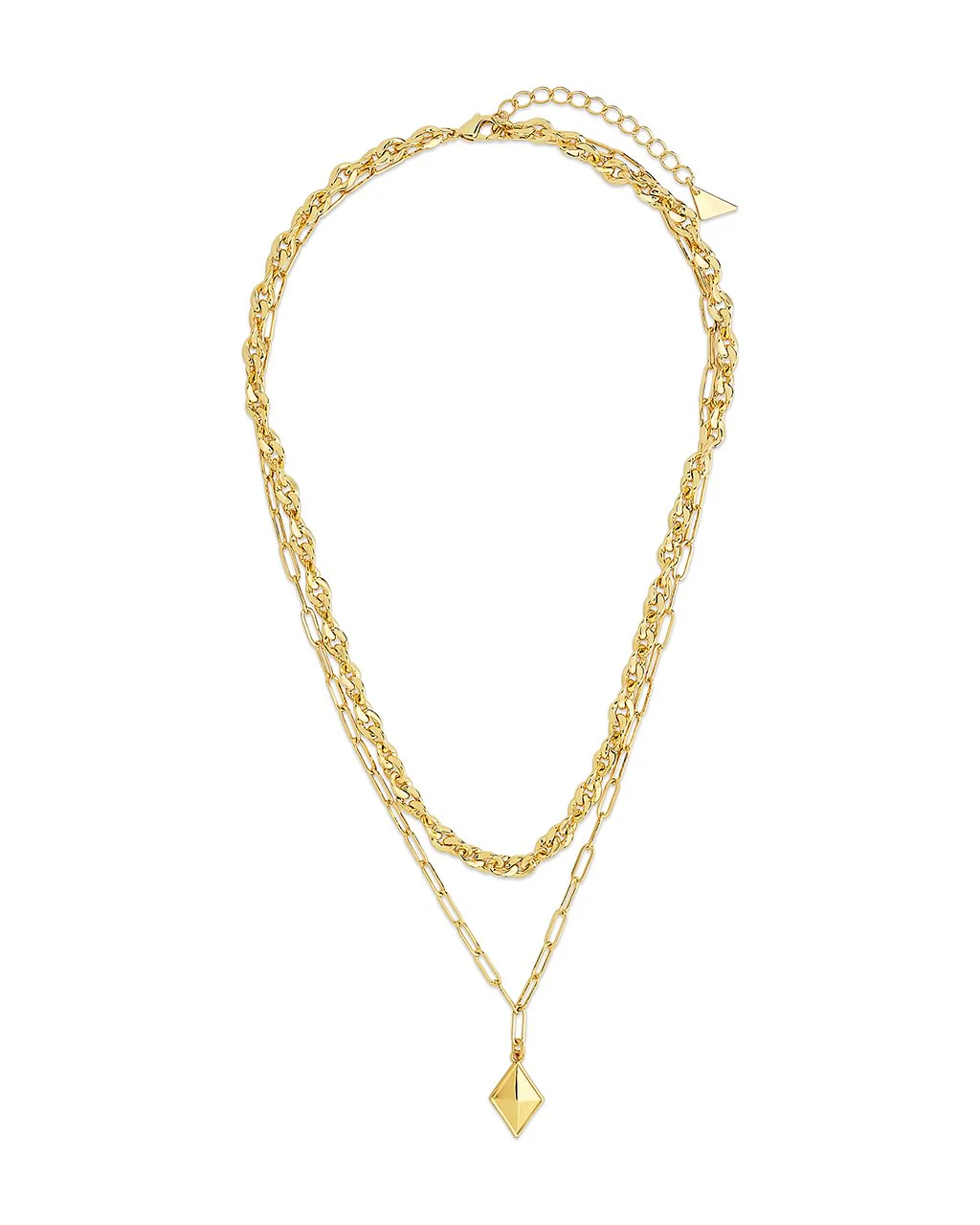 2 Layer Chain & Charm Necklace - Image 3
