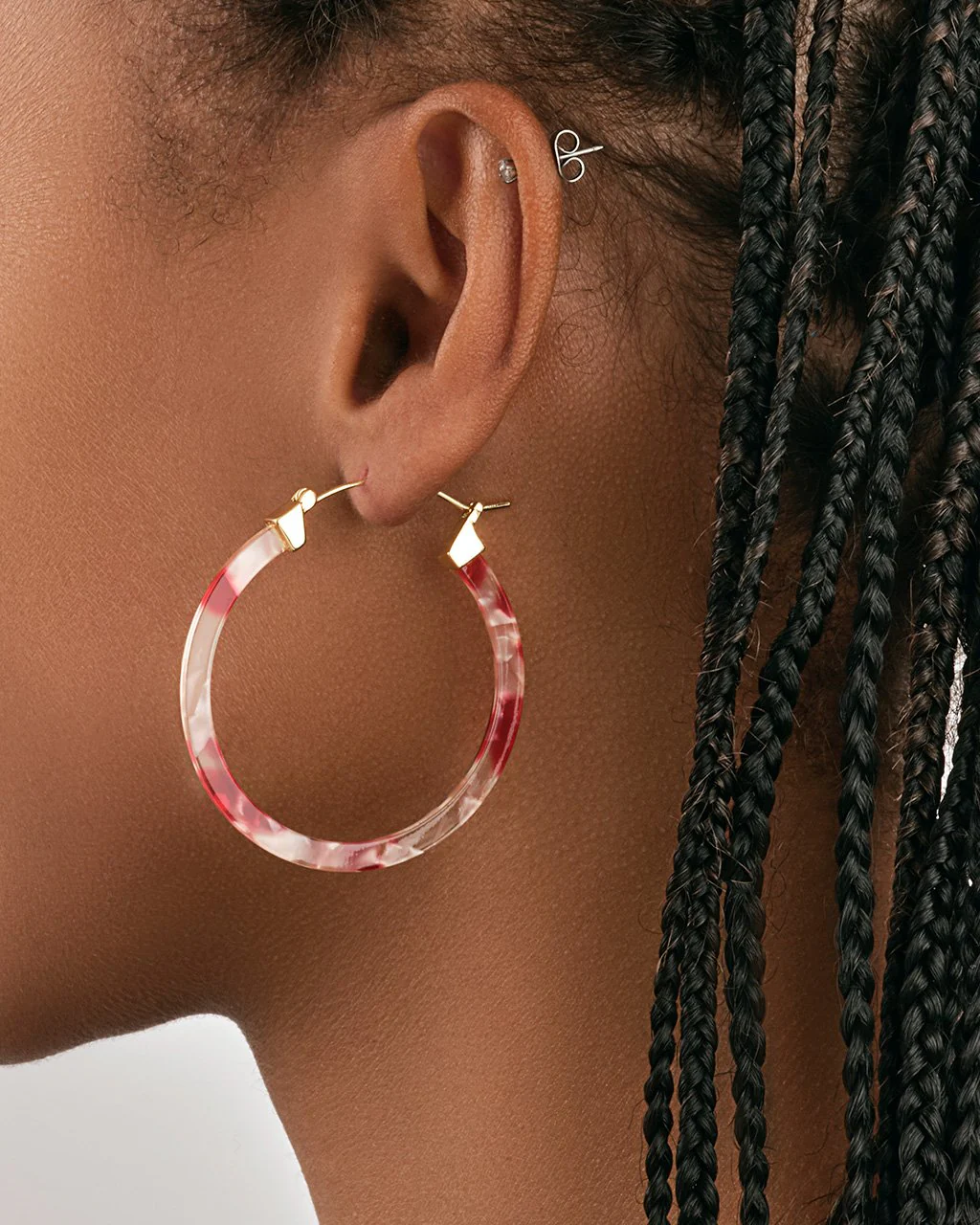 50mm Resin Hoop Earrings - Image 15