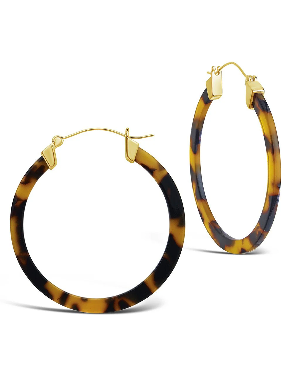 50mm Resin Hoop Earrings - Image 3