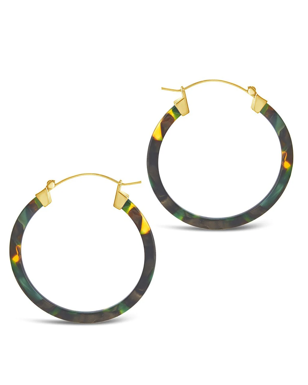 50mm Resin Hoop Earrings - Image 8