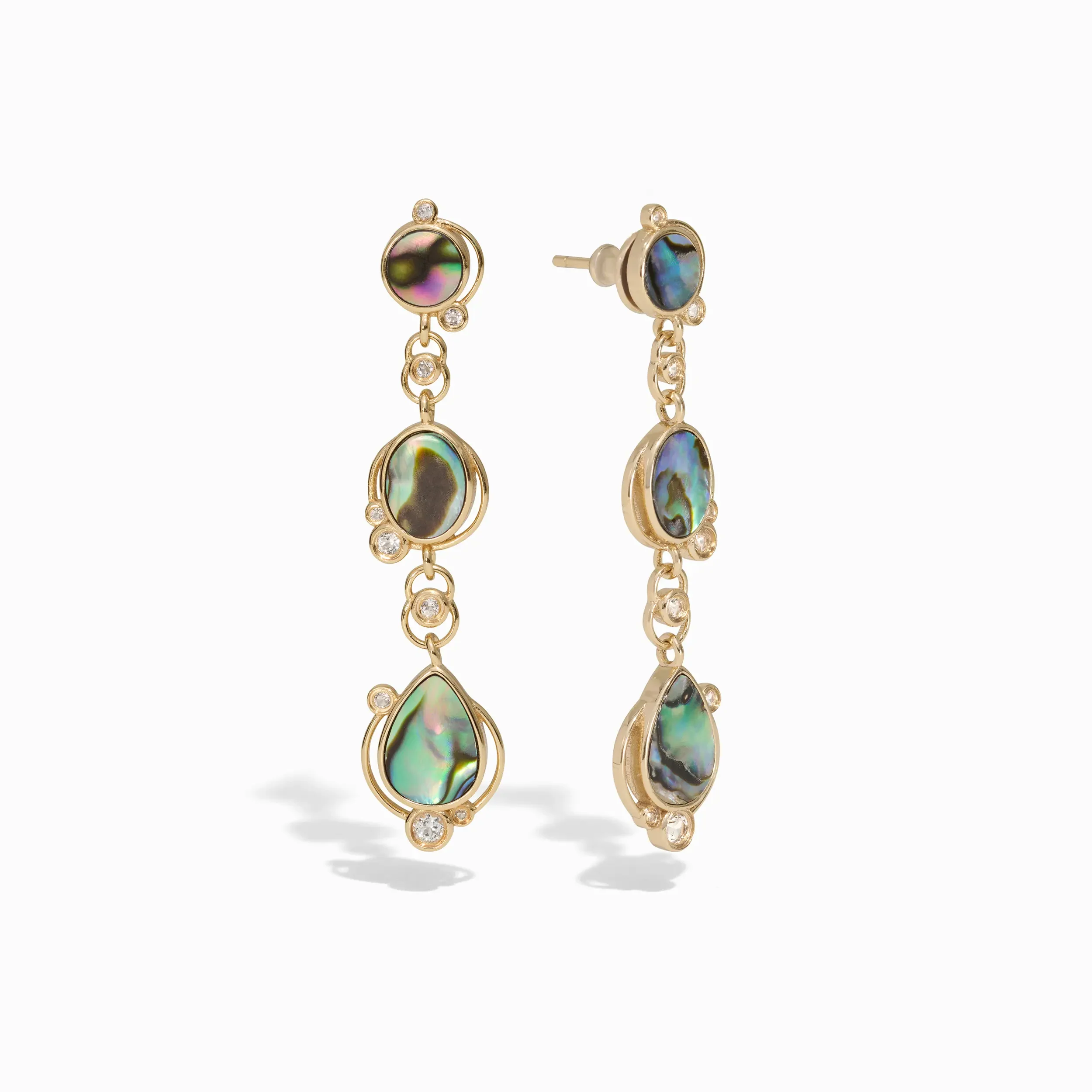 Abalone Stardrop Earrings - Image 5