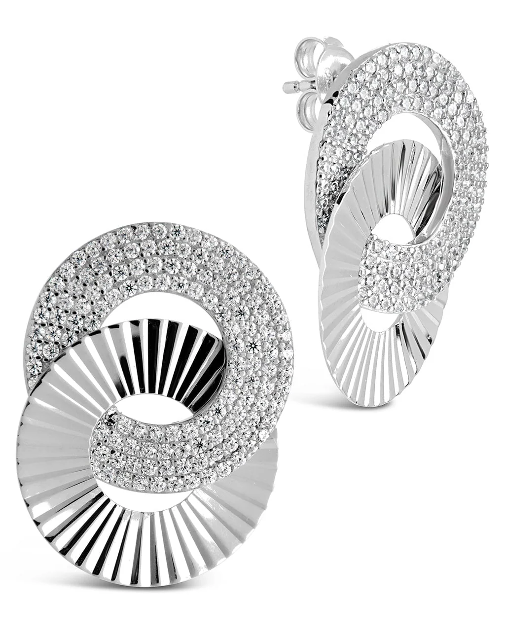 Adelina Linking Drop Stud Earrings - Image 6