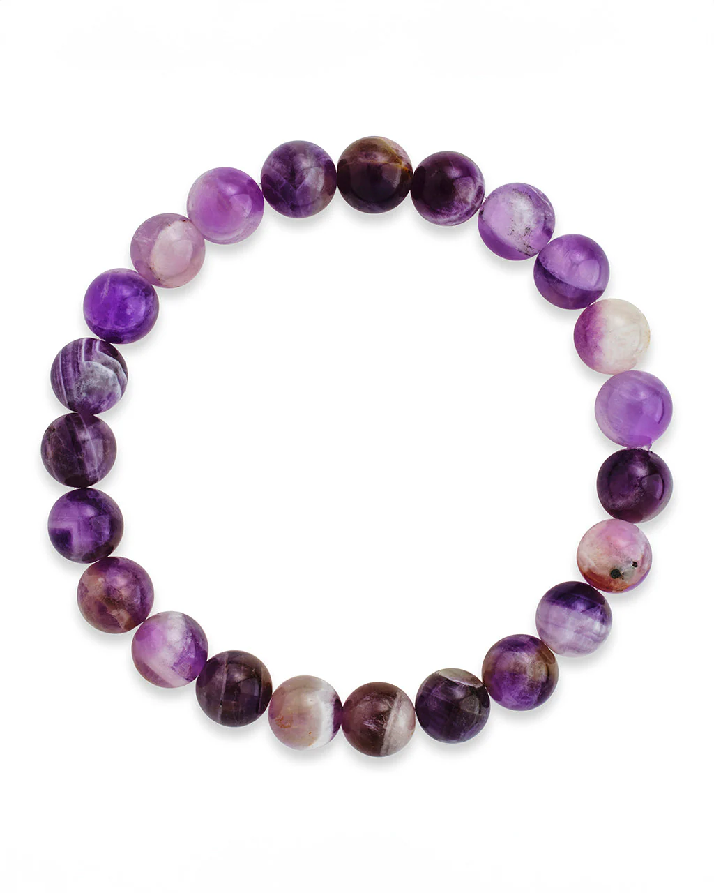 Agate Beaded Stretch Bracelet - Image 4