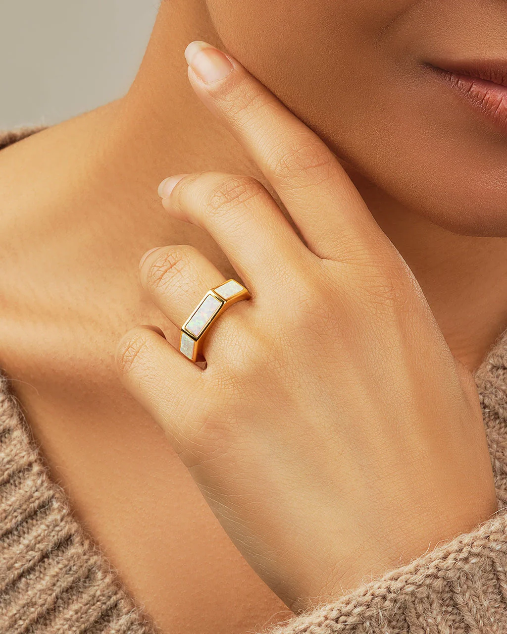 Alani Gemstone Stacking Ring - Image 4