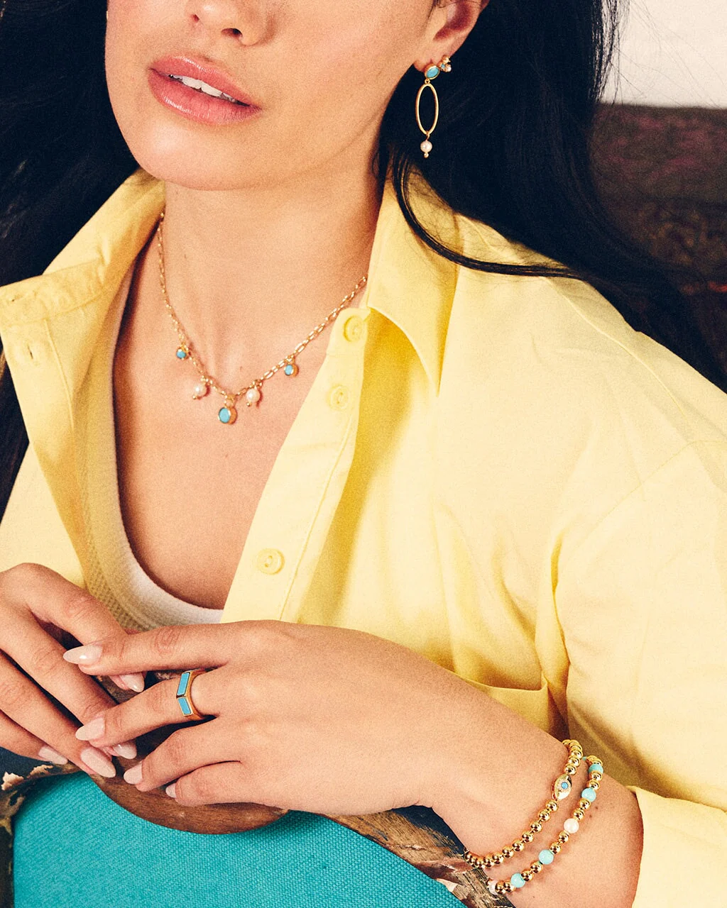 Alani Gemstone Stacking Ring - Image 8