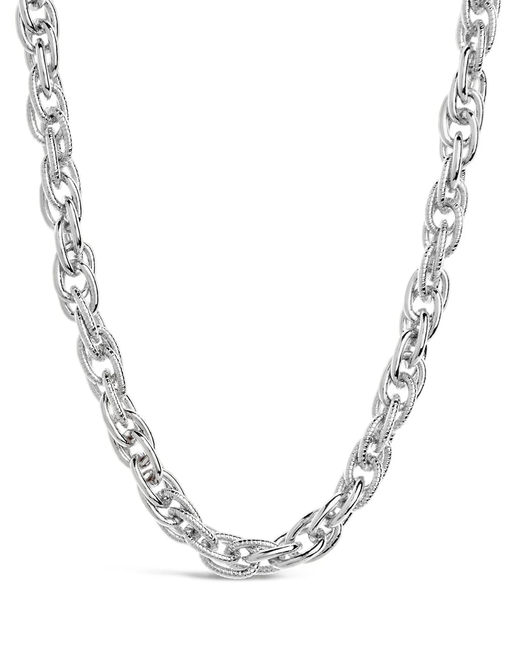 Alex Interlocking Links Chain Necklace - Image 5