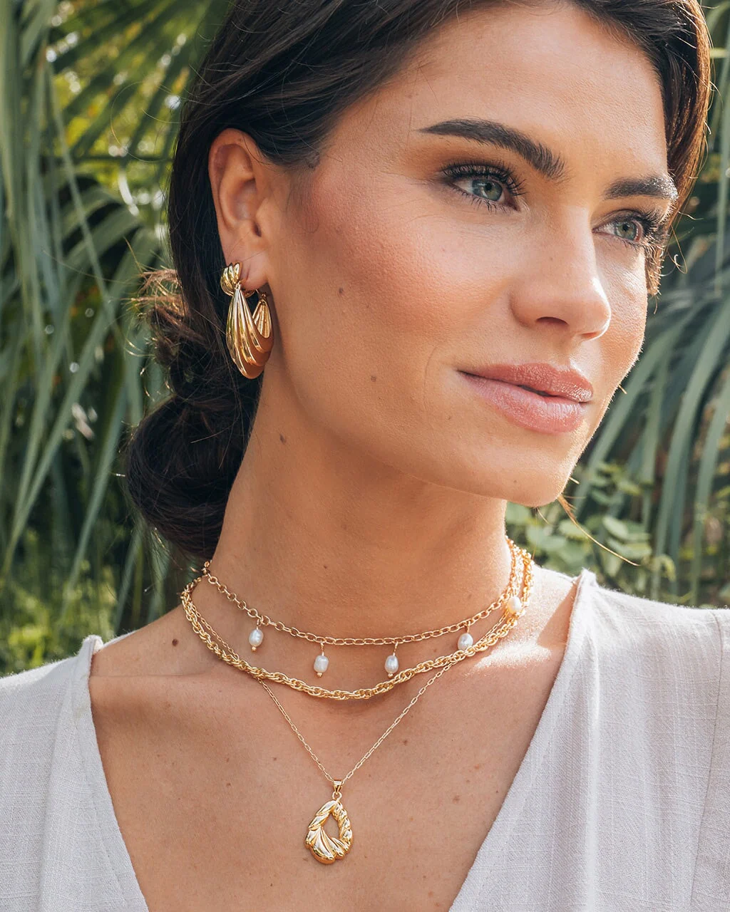 Alouette Textured Pendant Necklace - Image 9
