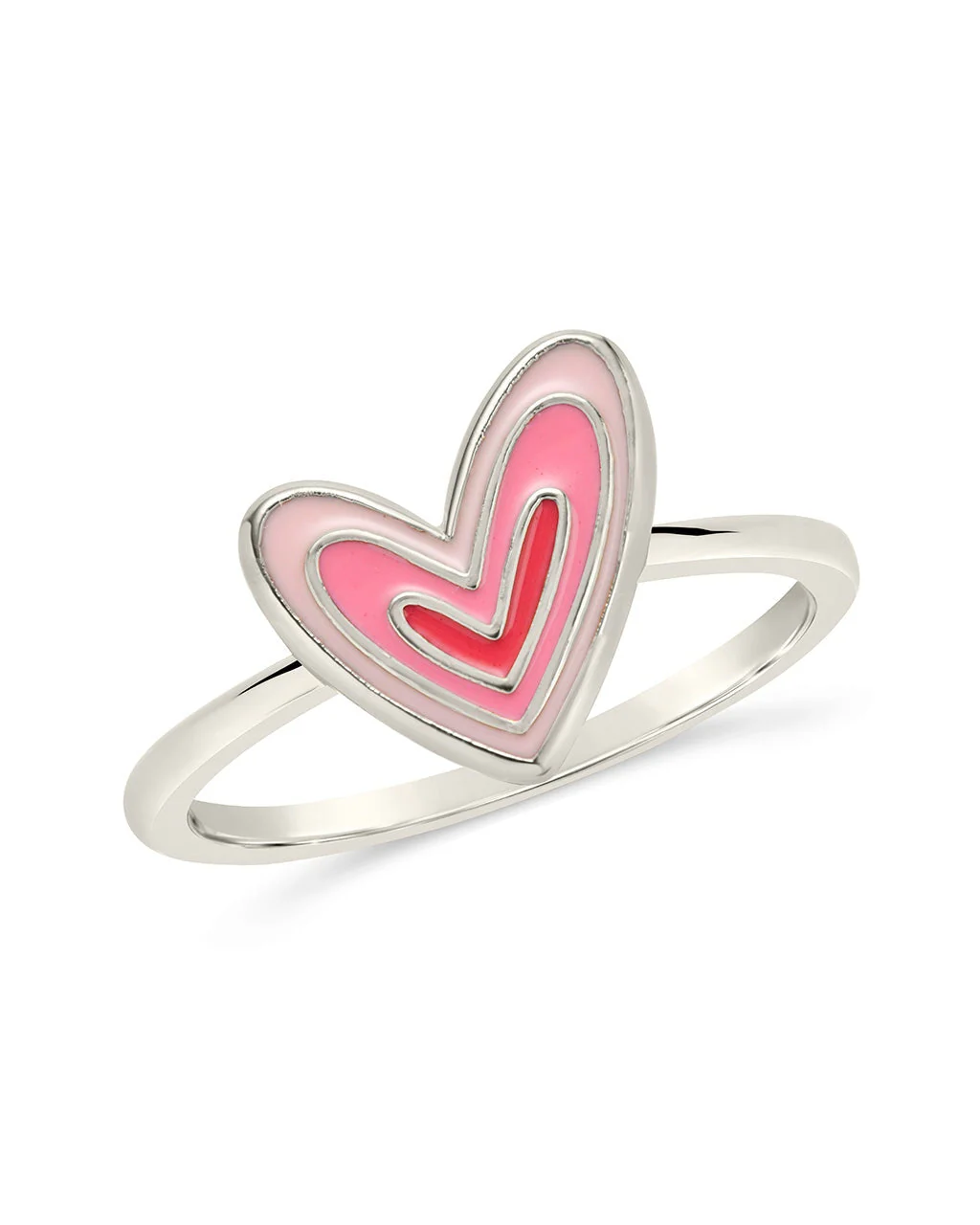 Amanda Enamel Heart Ring - Image 5