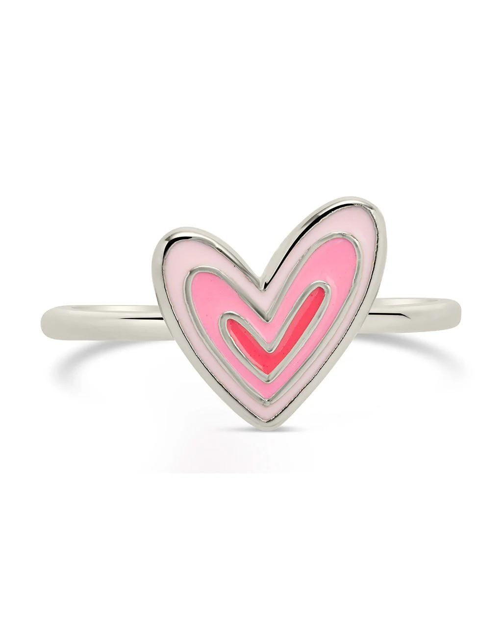 Amanda Enamel Heart Ring - Image 8