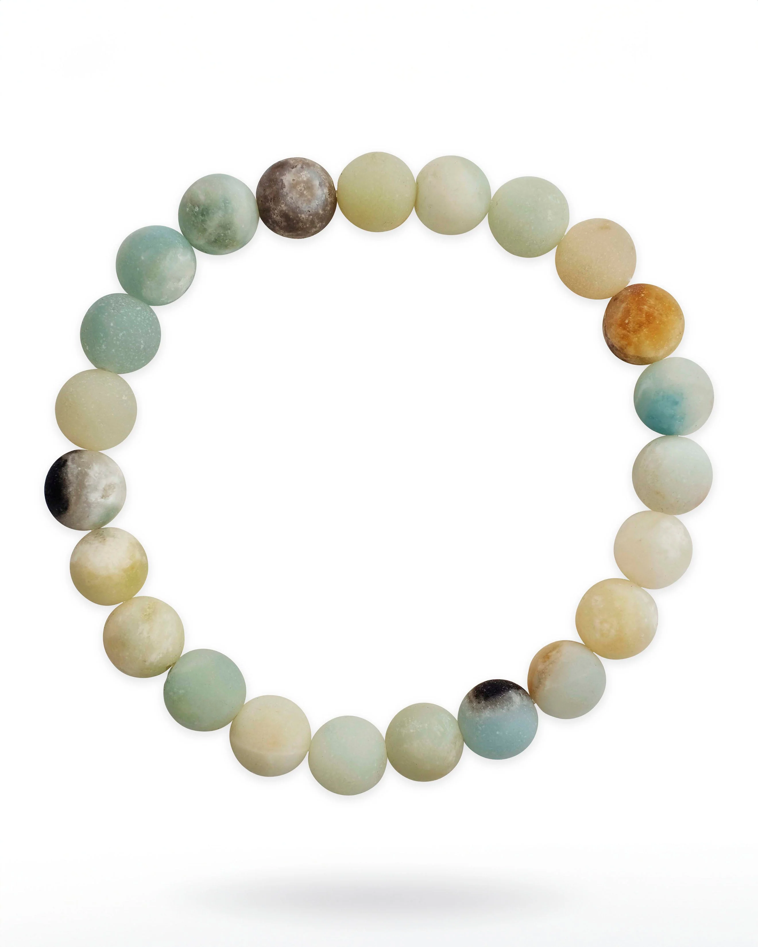 Amazonite-Quartz Beaded Stretch Bracelet - Image 4
