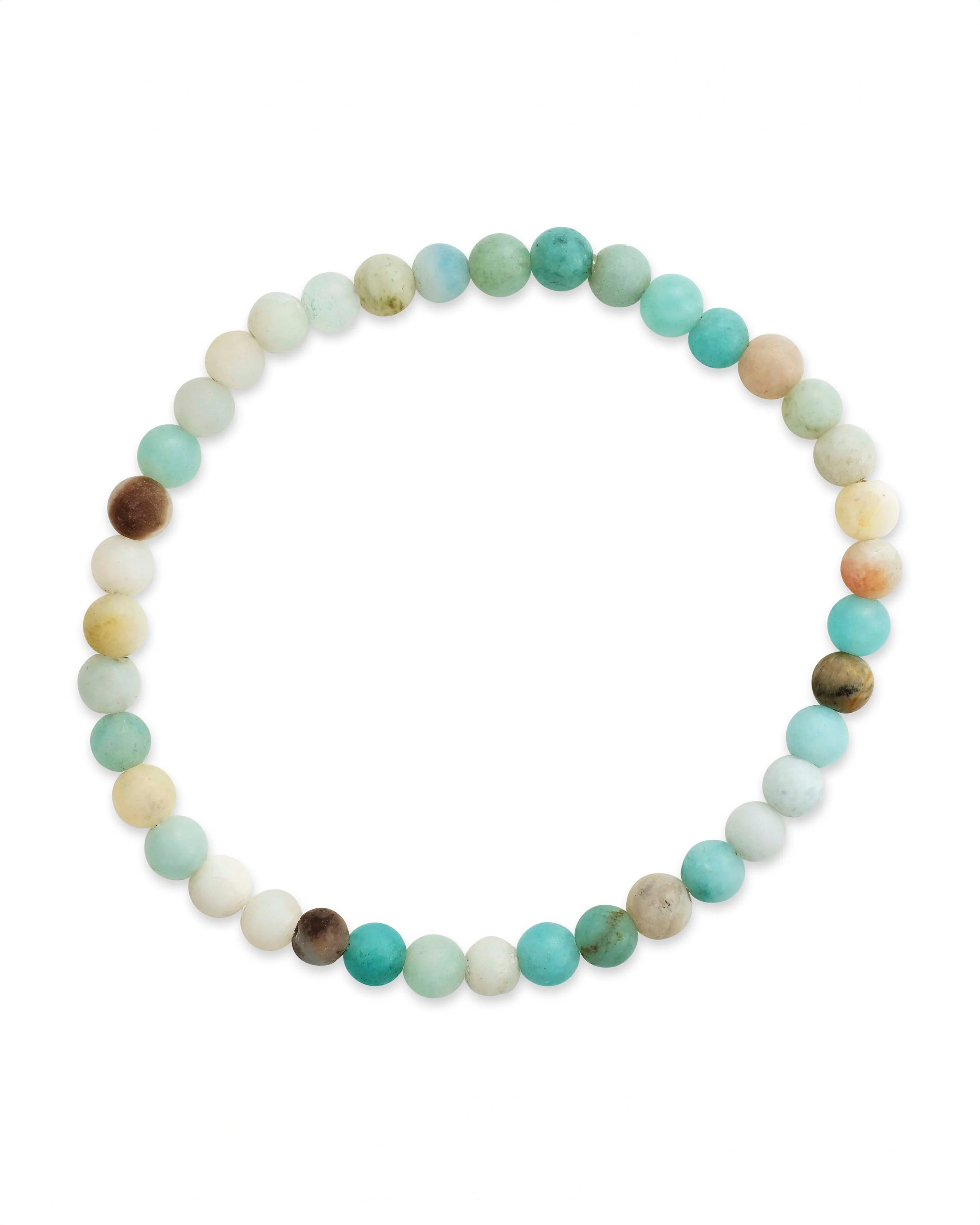 Amazonite-Quartz Beaded Stretch Bracelet - Image 6