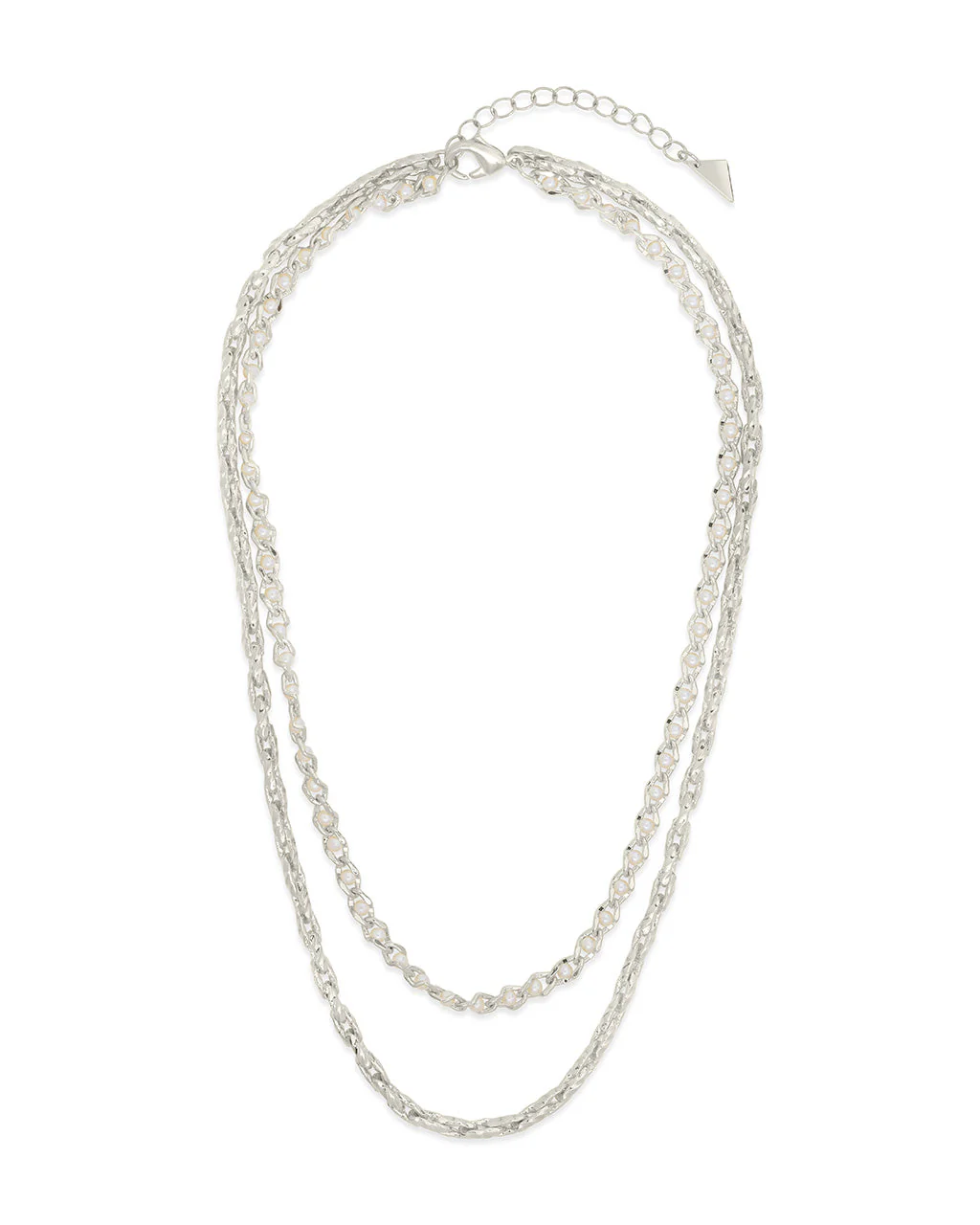 Amedea Pearl & Chain Layered Necklace - Image 7