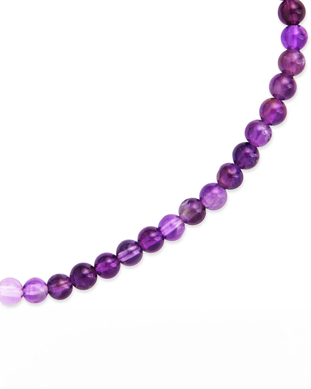 Amethyst Beaded Stretch Bracelet - Image 12