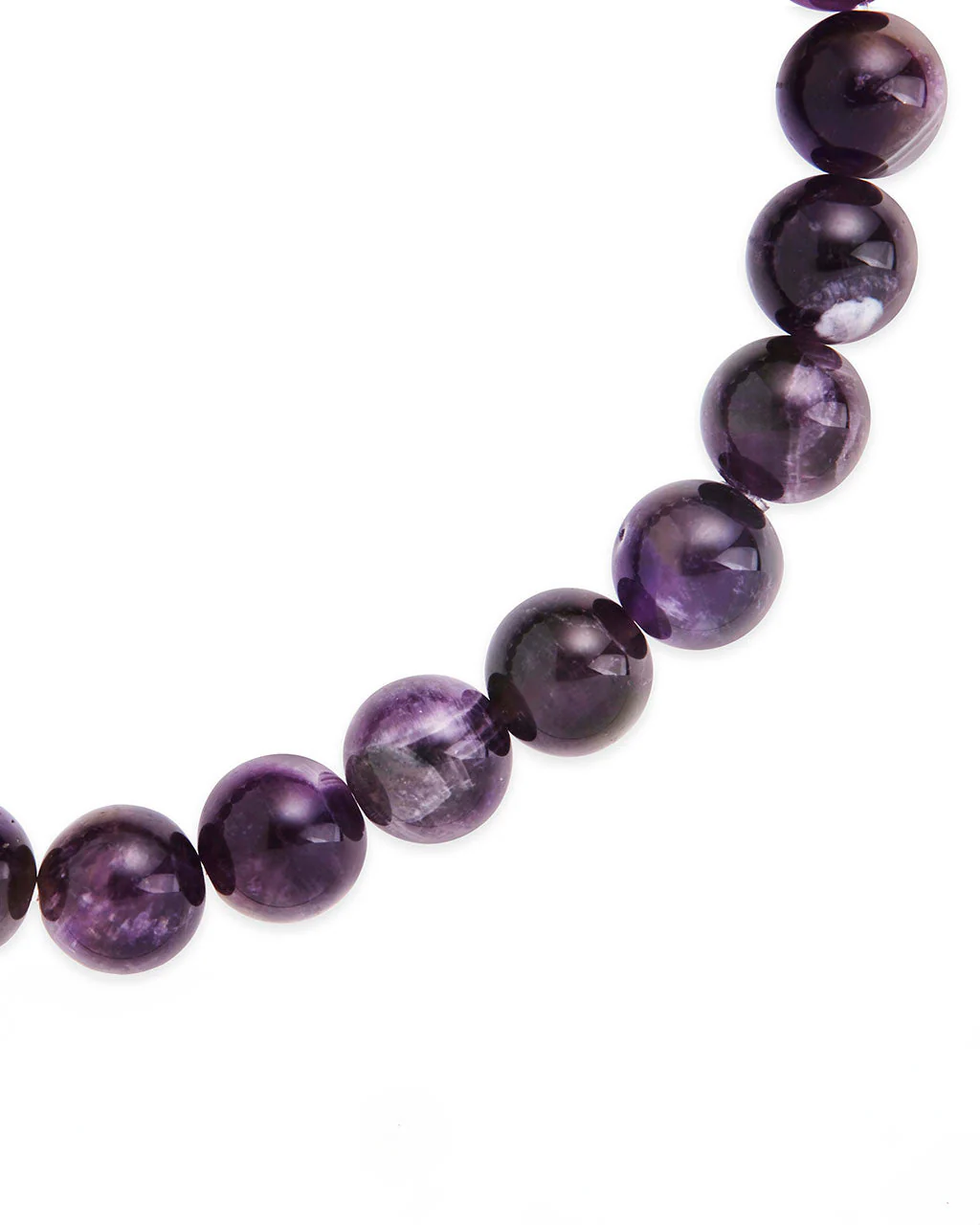 Amethyst Beaded Stretch Bracelet - Image 8