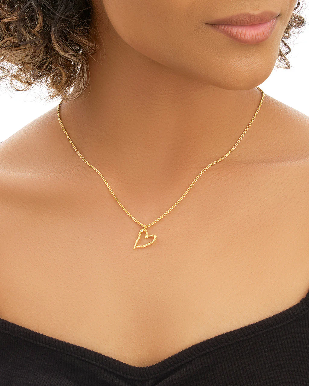 Amia CZ Heart Pendant Necklace - Image 2