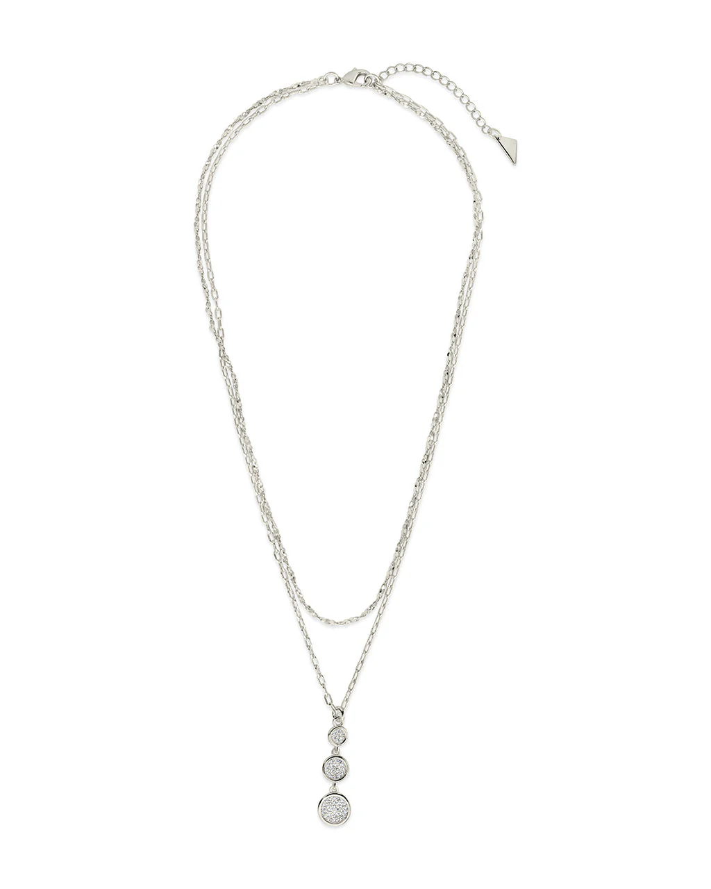 Amy CZ Pendant & Layered Chain Necklace - Image 7