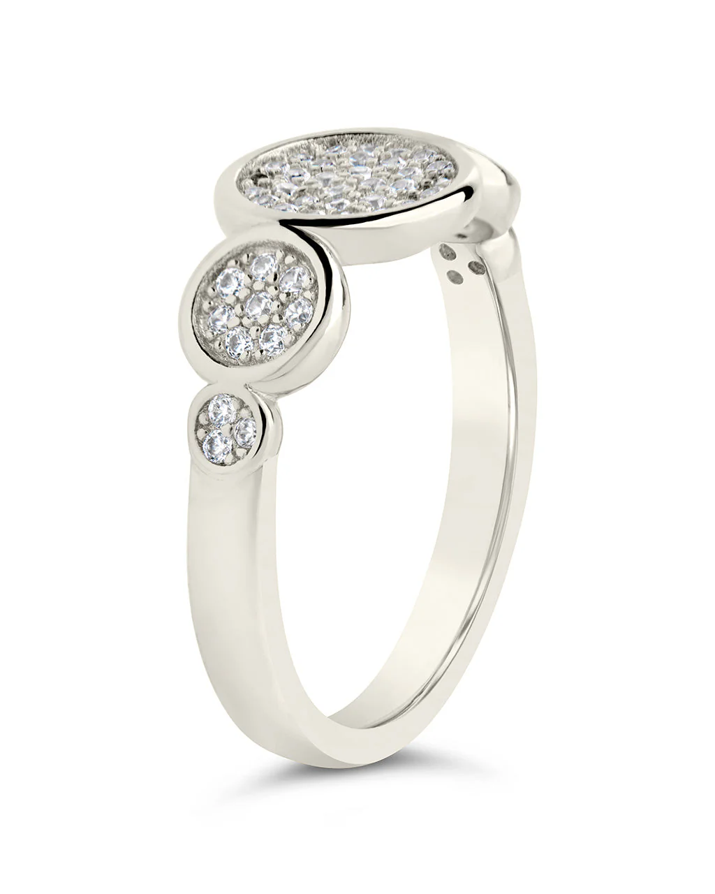 Amy CZ Studded Disk Ring - Image 10