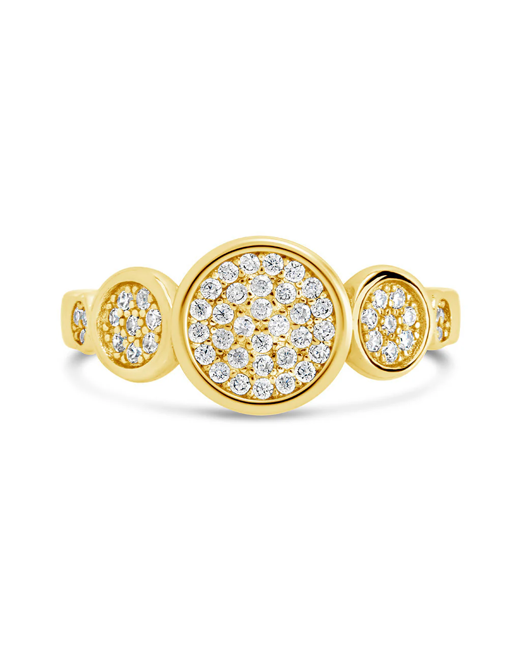Amy CZ Studded Disk Ring - Image 3