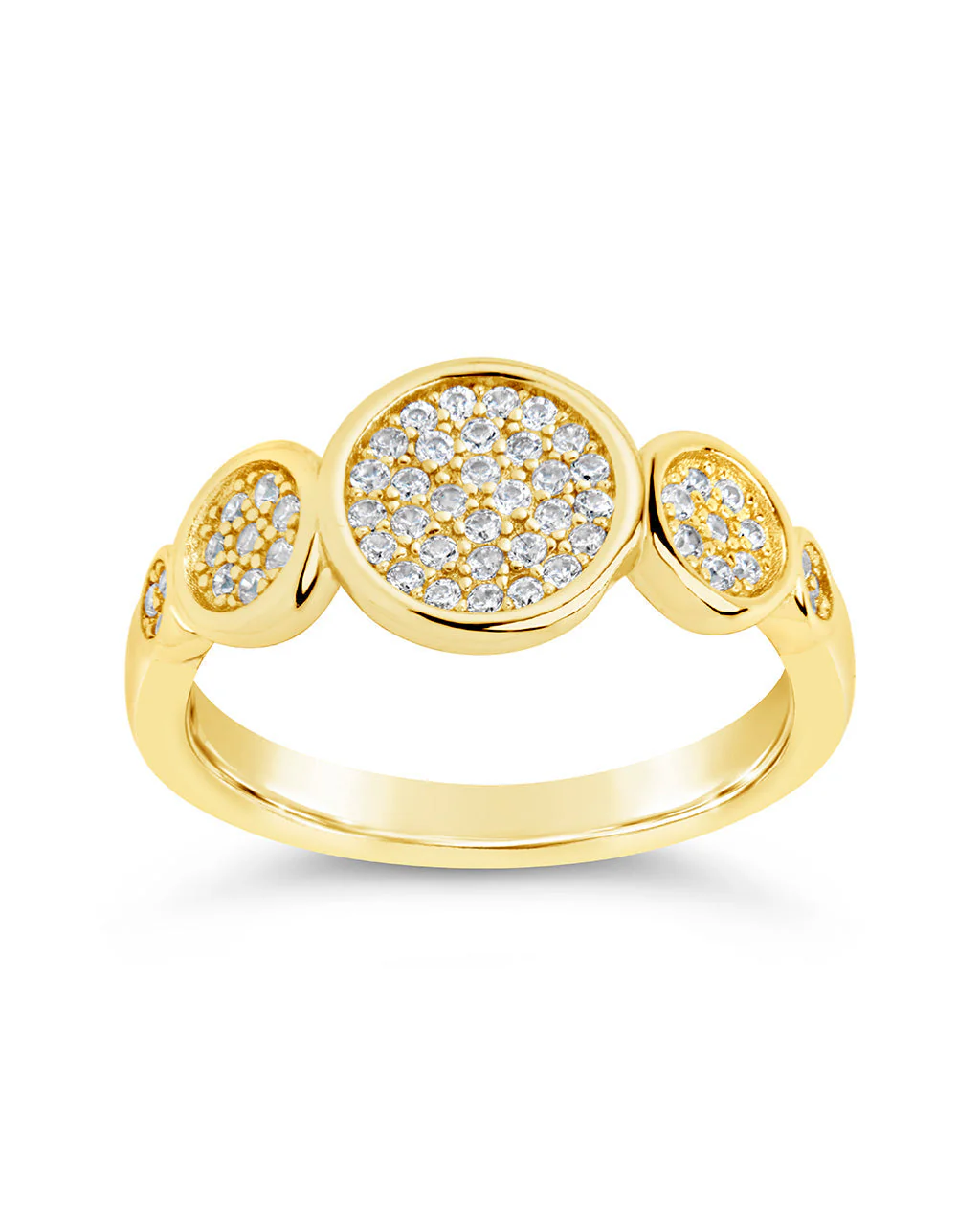 Amy CZ Studded Disk Ring - Image 4