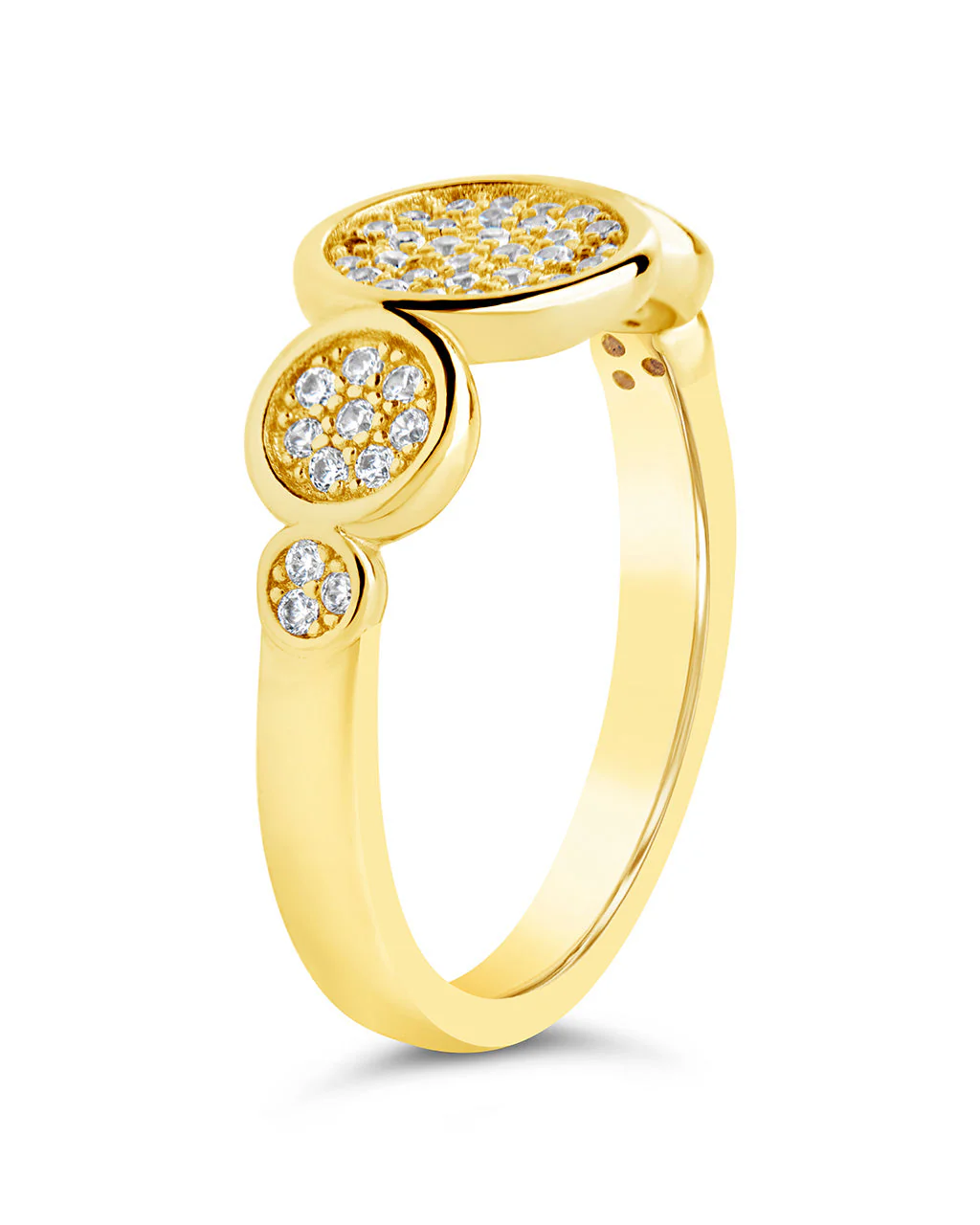 Amy CZ Studded Disk Ring - Image 5