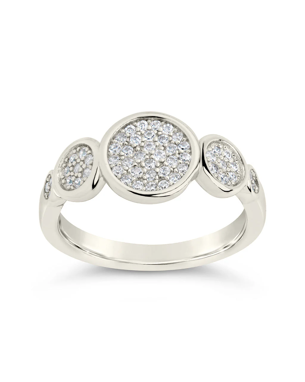 Amy CZ Studded Disk Ring - Image 9