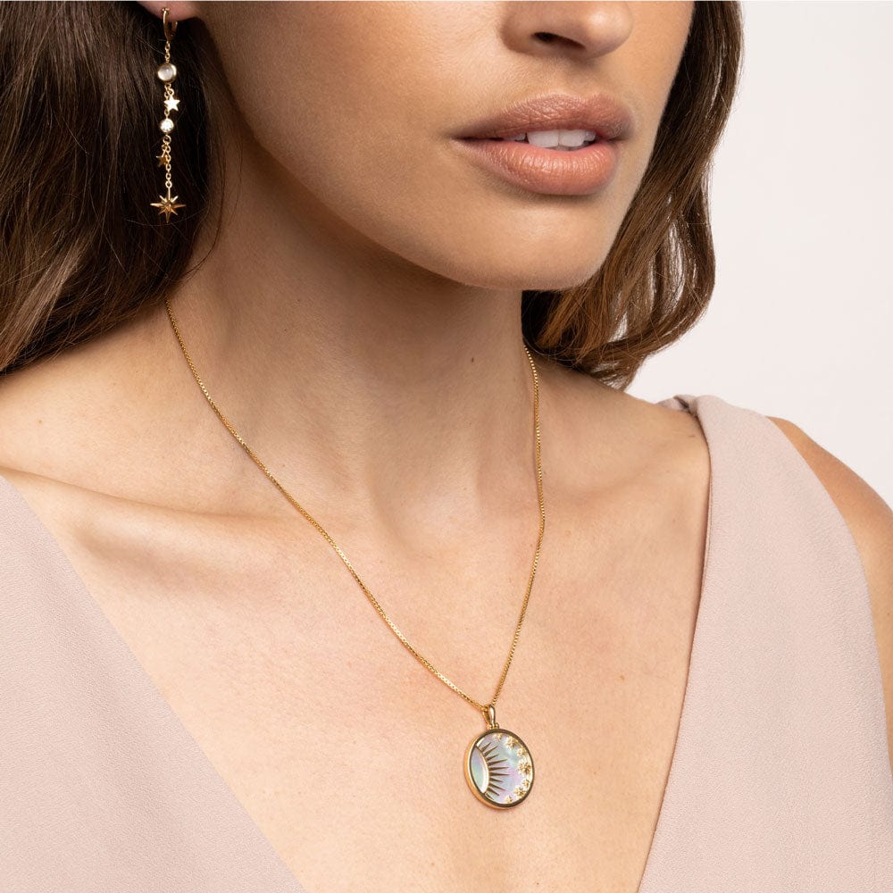 Celestial Mother of Pearl Necklace - Image 2