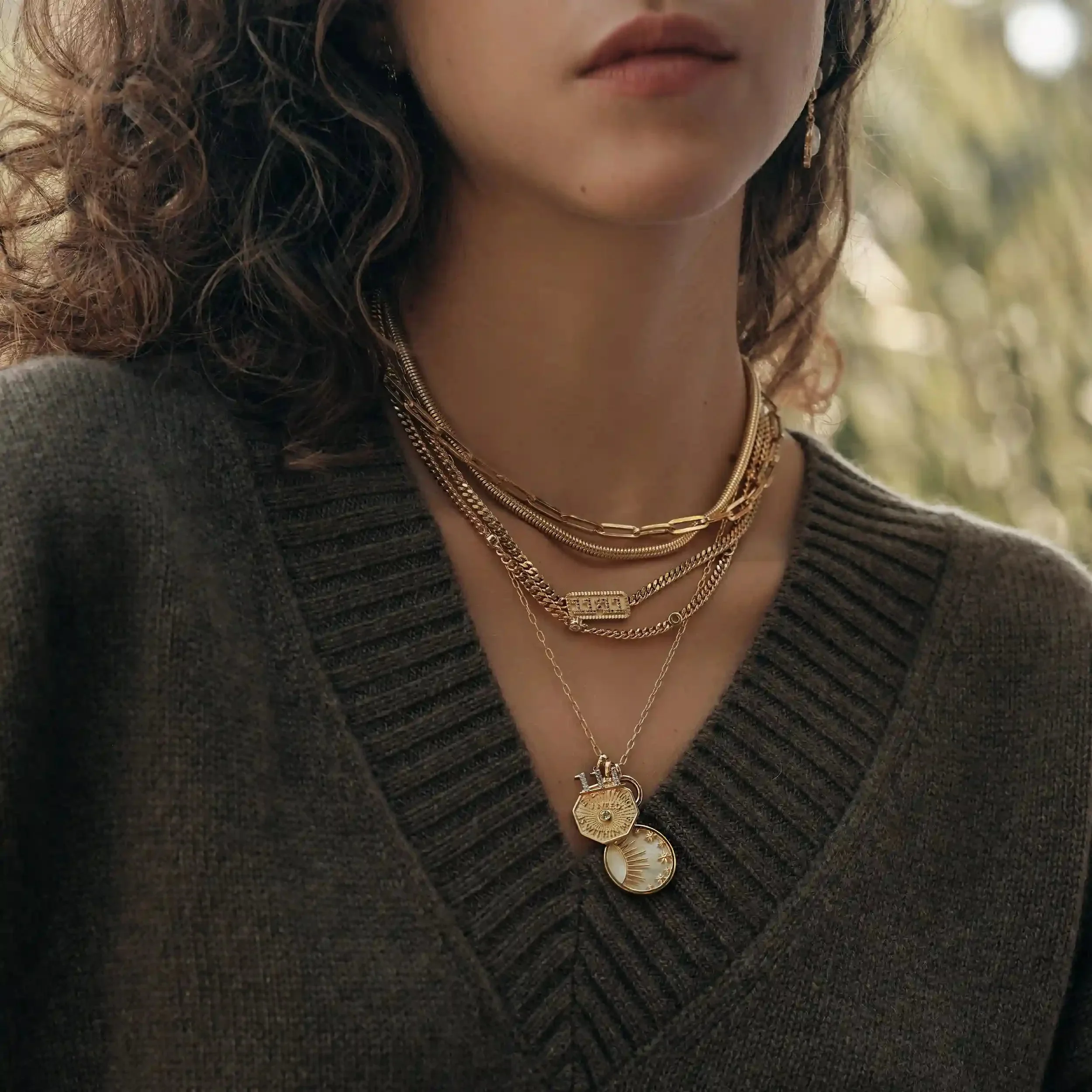 Celestial Mother of Pearl Necklace - Image 3