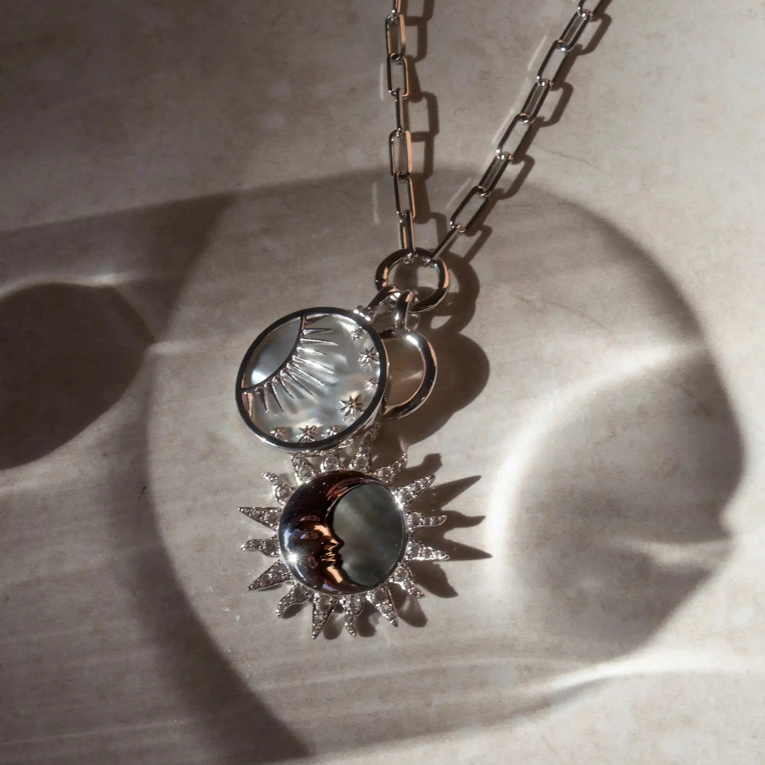 Celestial Mother of Pearl Necklace - Image 4