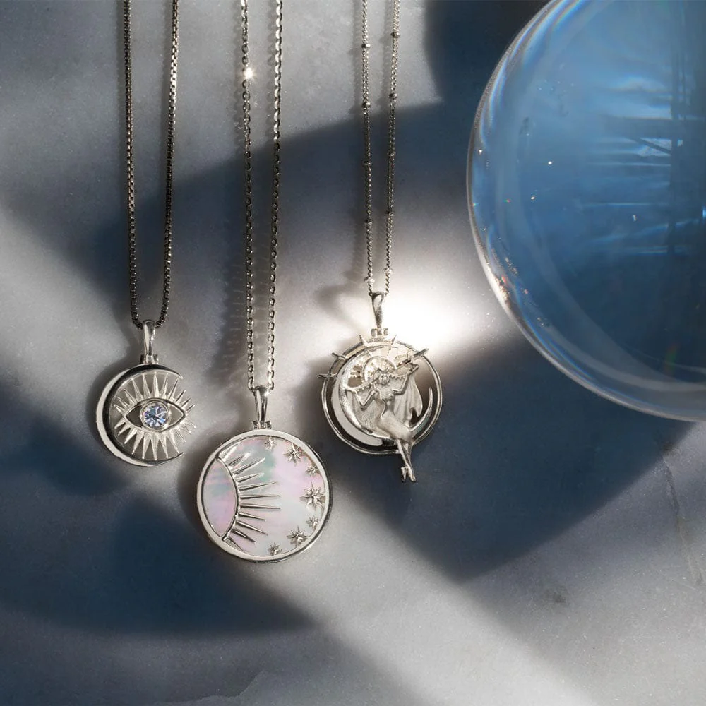 Celestial Mother of Pearl Necklace - Image 5