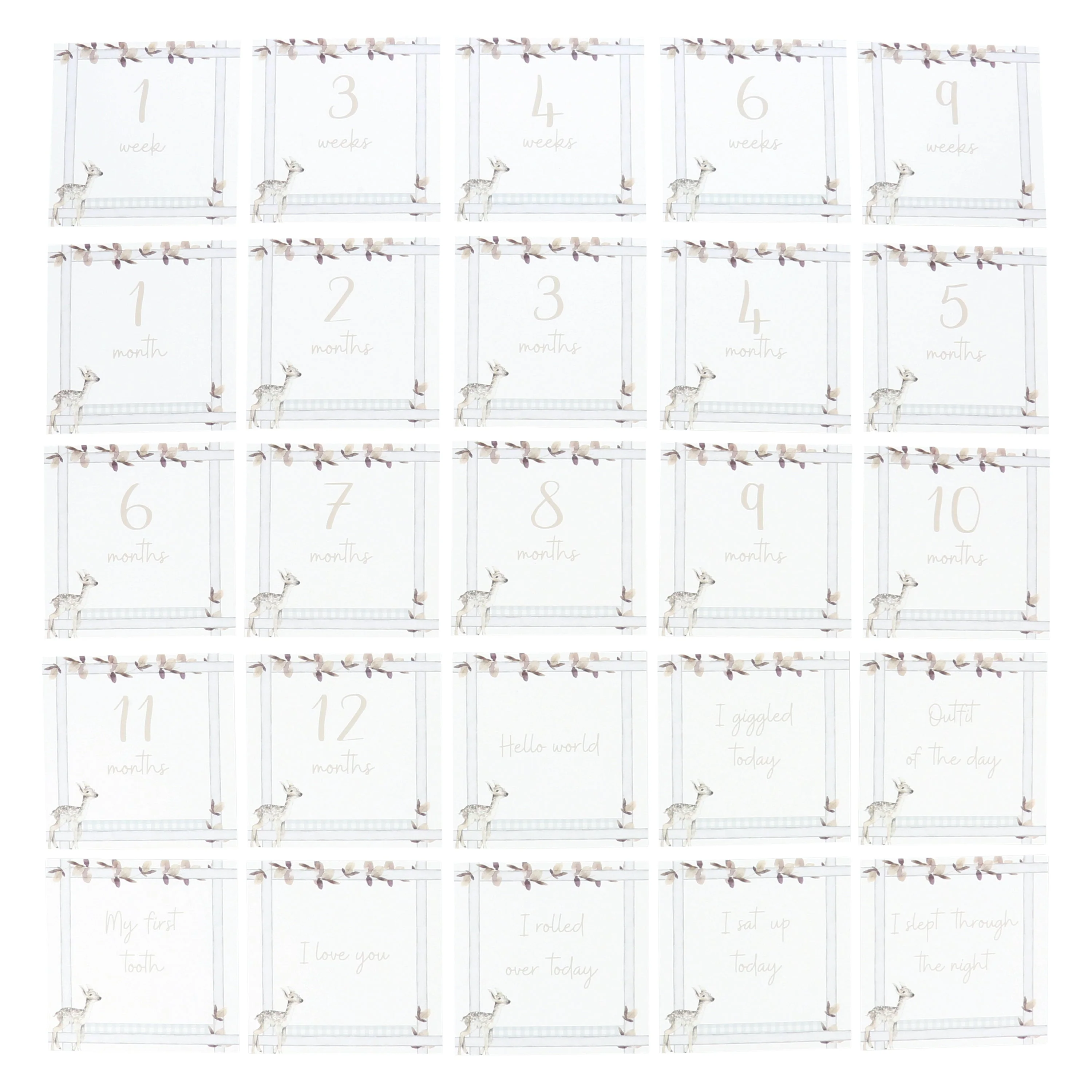 Infant Milestone + Memory Cards (0-12 months) - Image 2