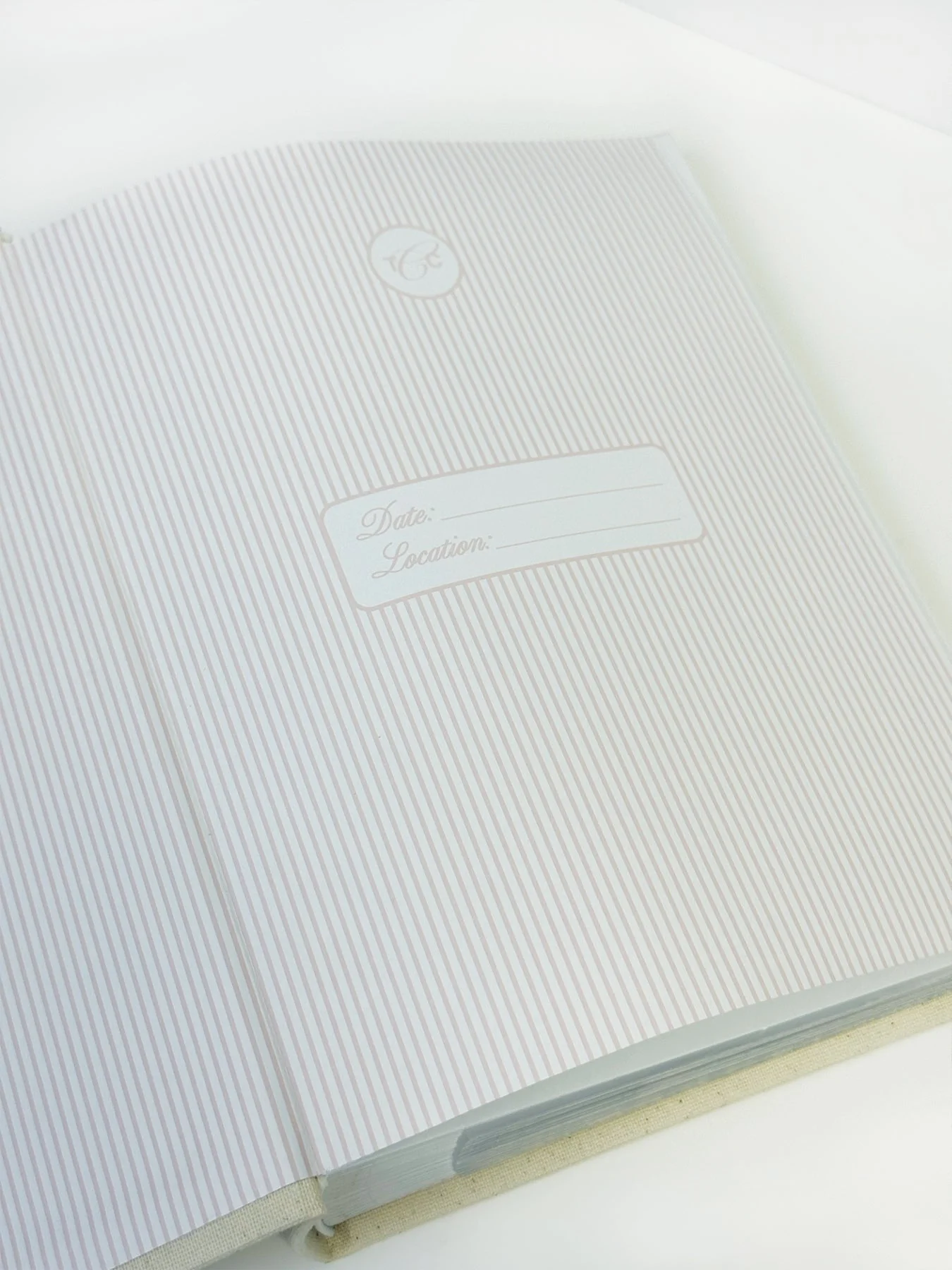 Linen Honeymoon Photo Album - Image 3
