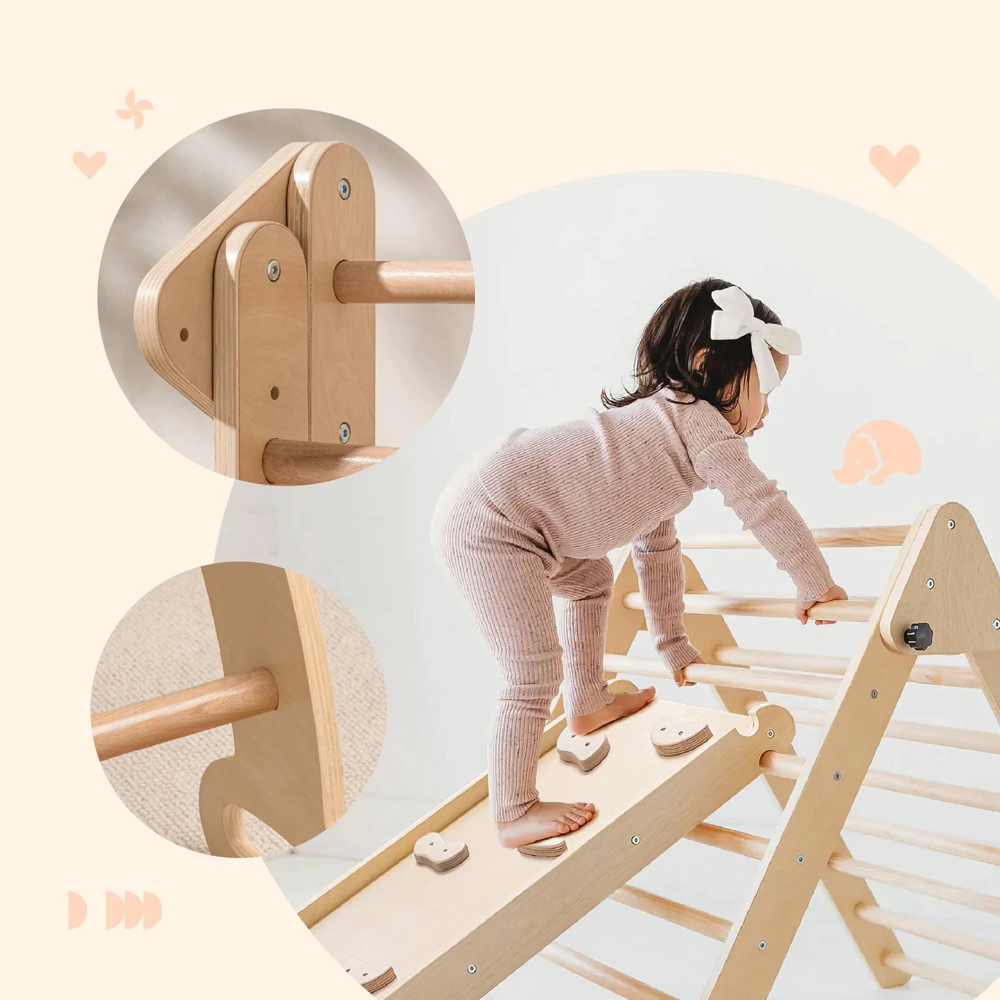 Tiny Land® 5-in-1 Montessori Climbing Set - Image 6