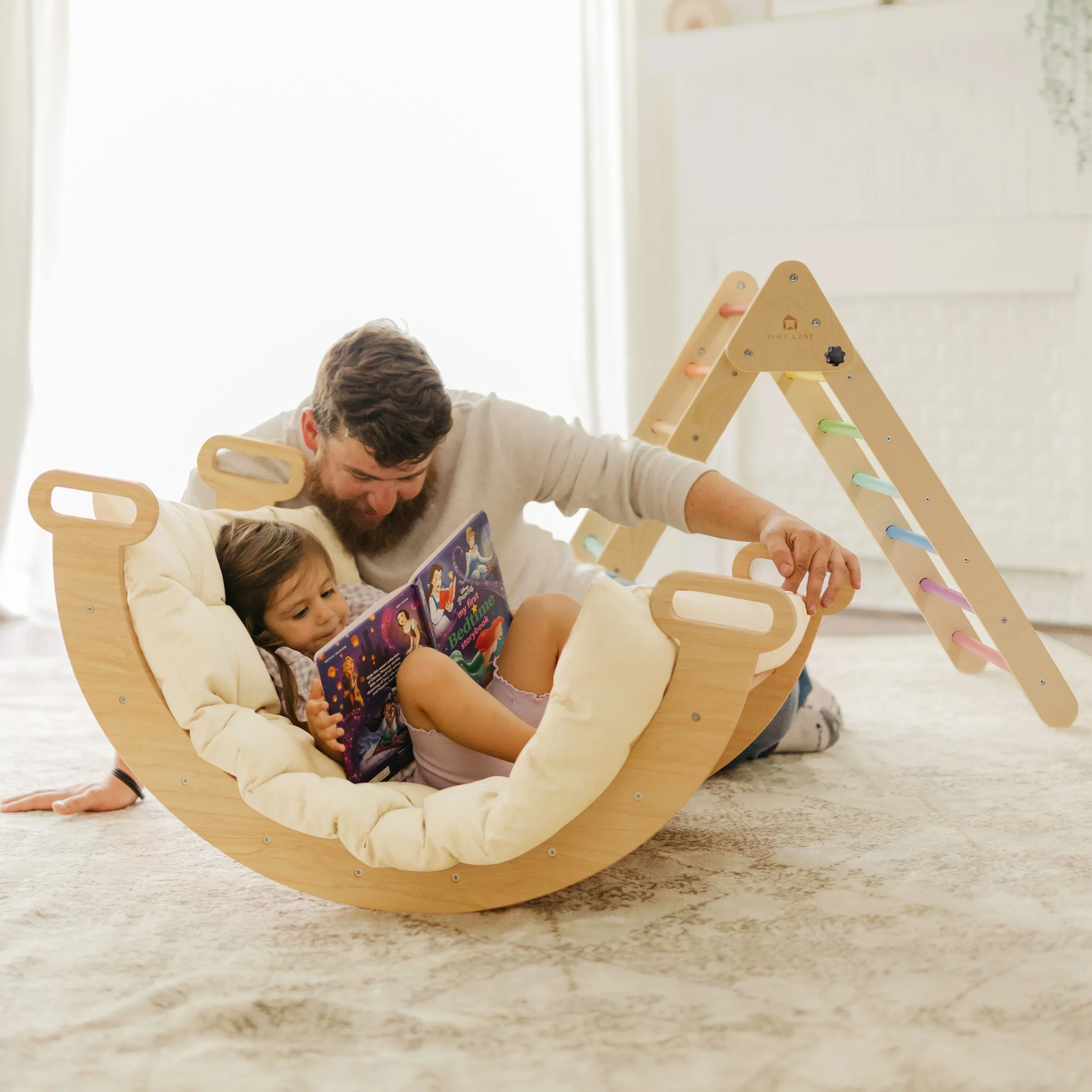 Tiny Land® 5-in-1 Rainbow Climbing Set - Image 2