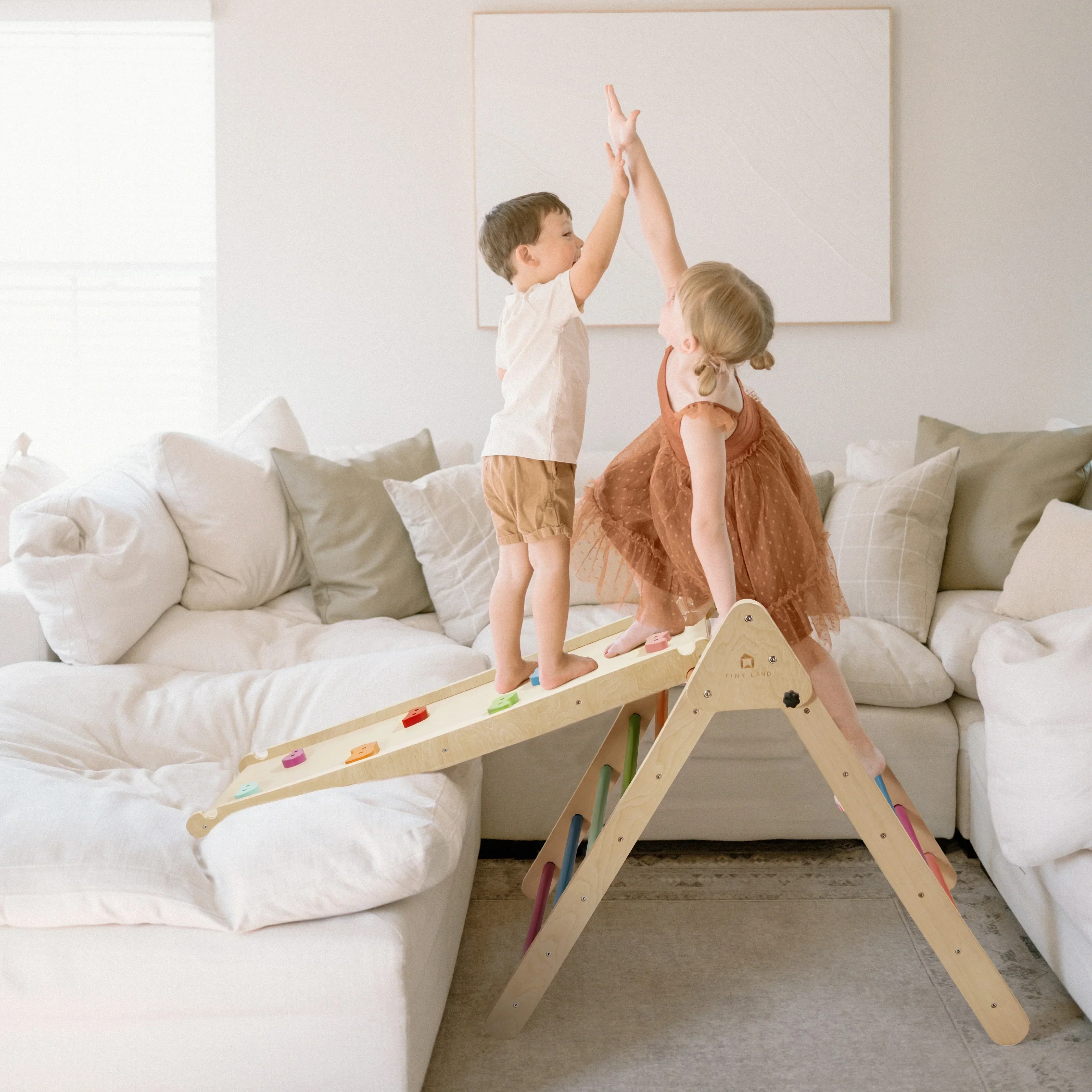Tiny Land® 5-in-1 Rainbow Climbing Set - Image 6