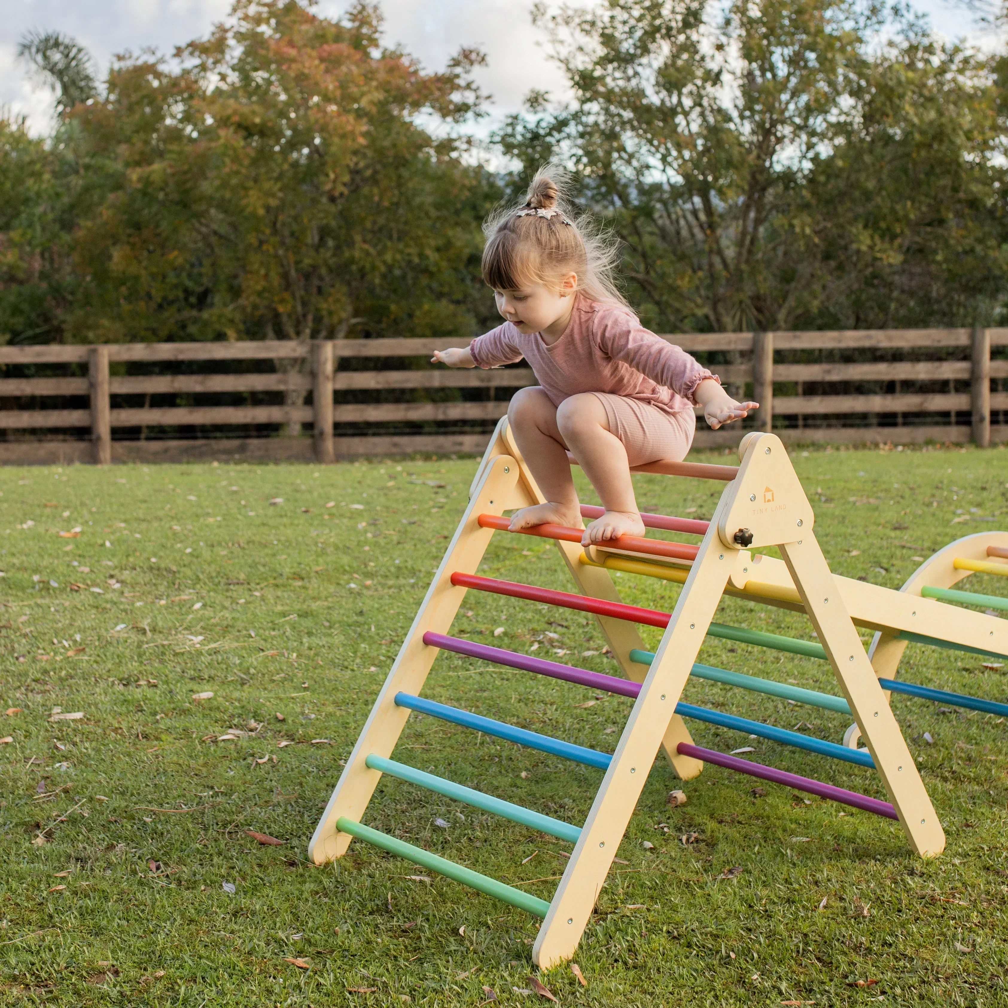 Tiny Land® 5-in-1 Rainbow Climbing Set - Image 7