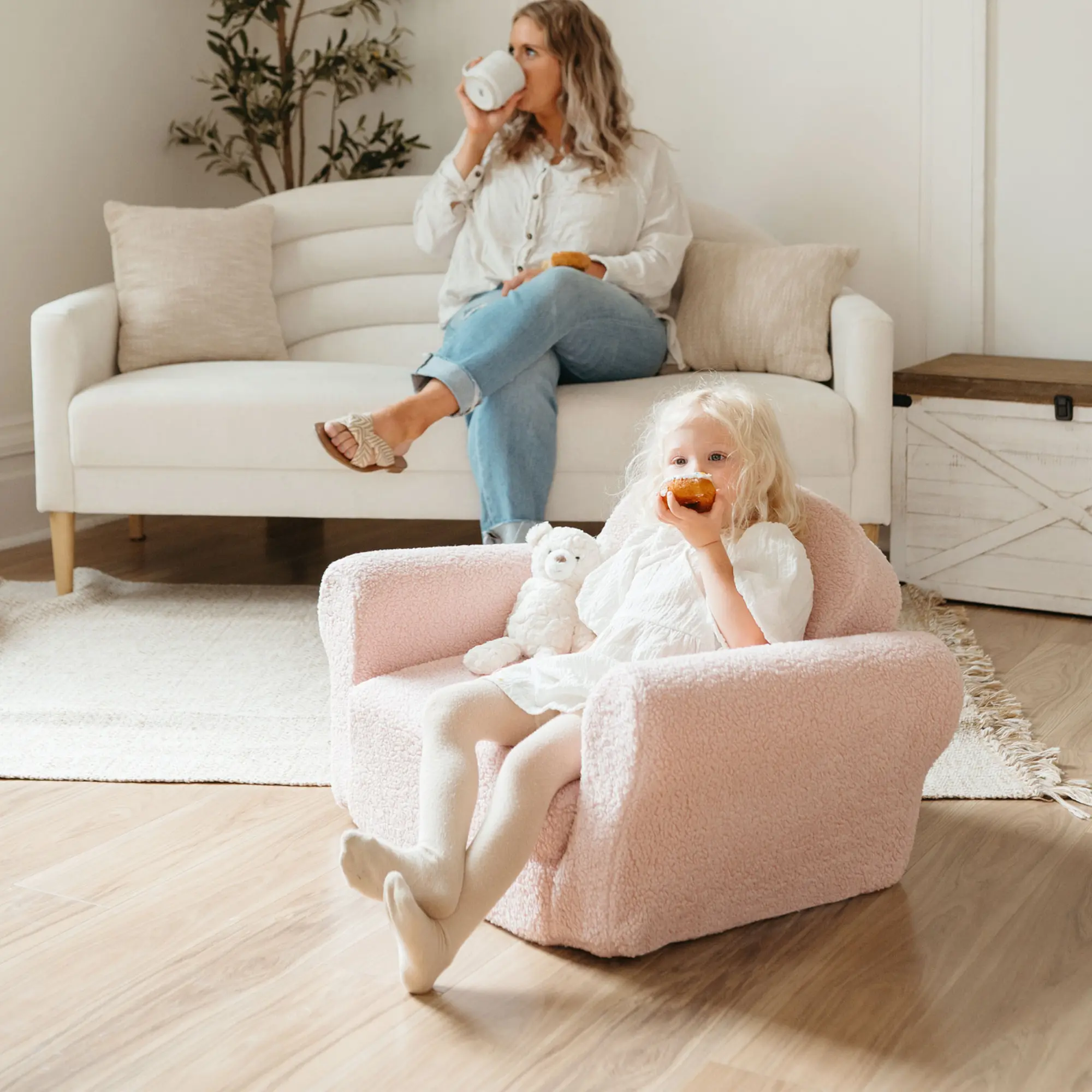 Tiny Land® Afternoon Couch —— Pink Kids Chair - Image 4