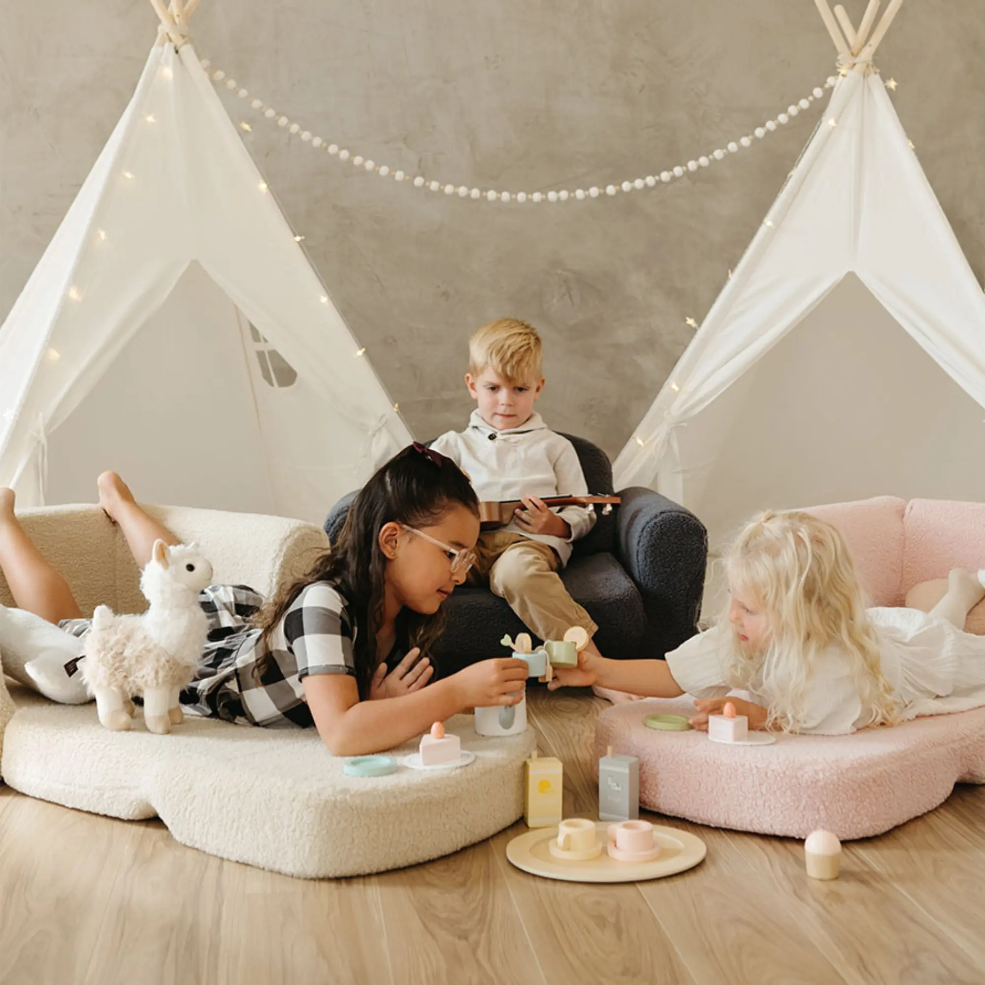 Tiny Land® Afternoon Couch —— Pink Kids Chair - Image 5