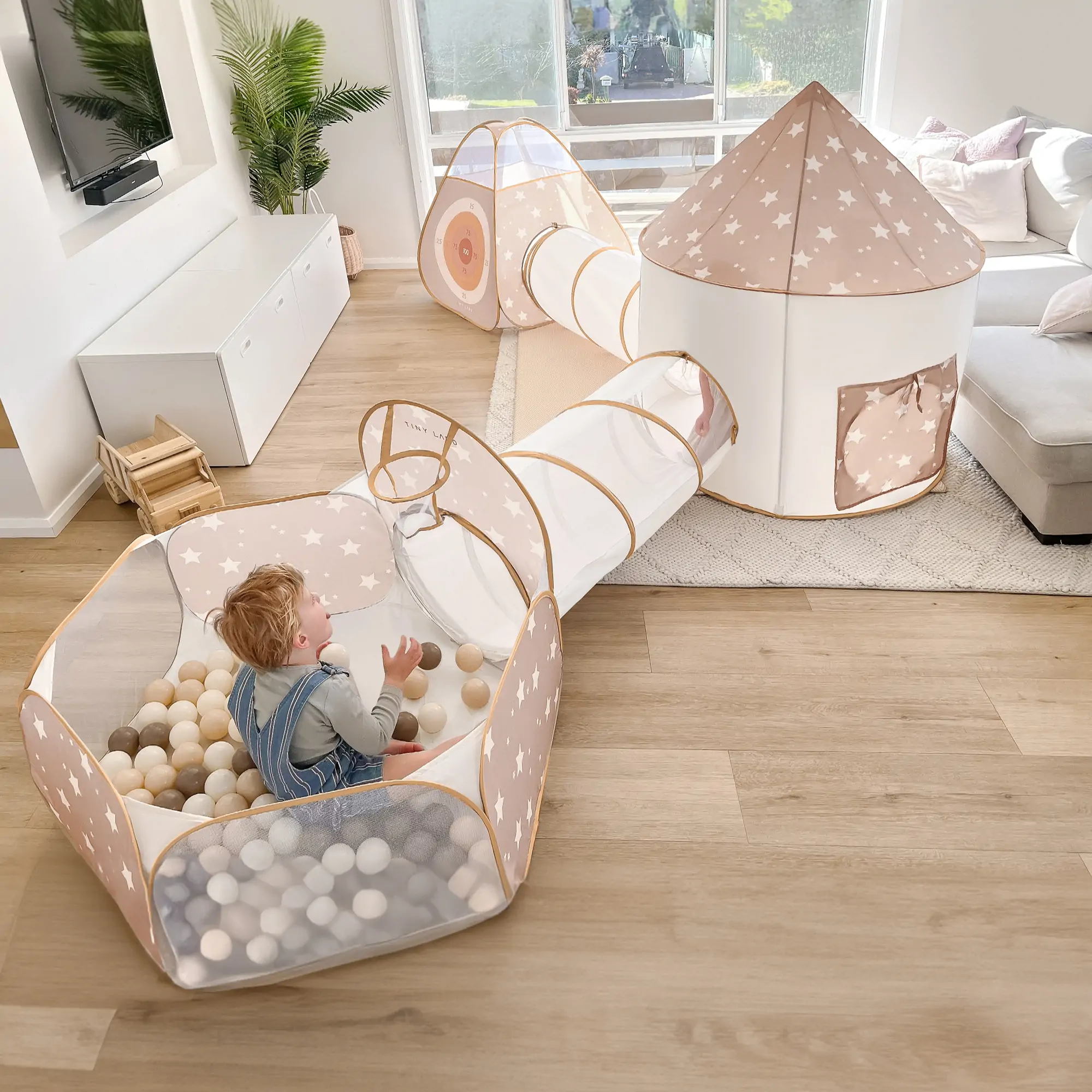 Tiny Land® Discovery 5-in-1 Play Tunnel With no Balls - Image 2