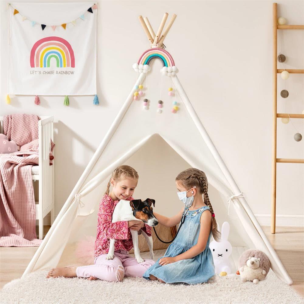 Tiny Land® Teepee for Kids with Mat - Image 2